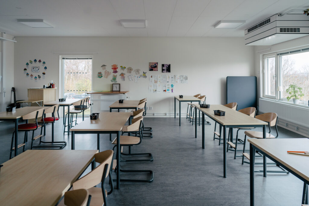 Klassrum Deromeskolan moduler från Indus 