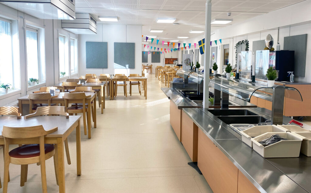 matsal i en av våra moduler