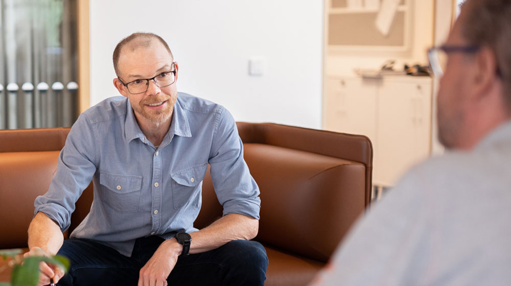 Kollegor som samarbetar